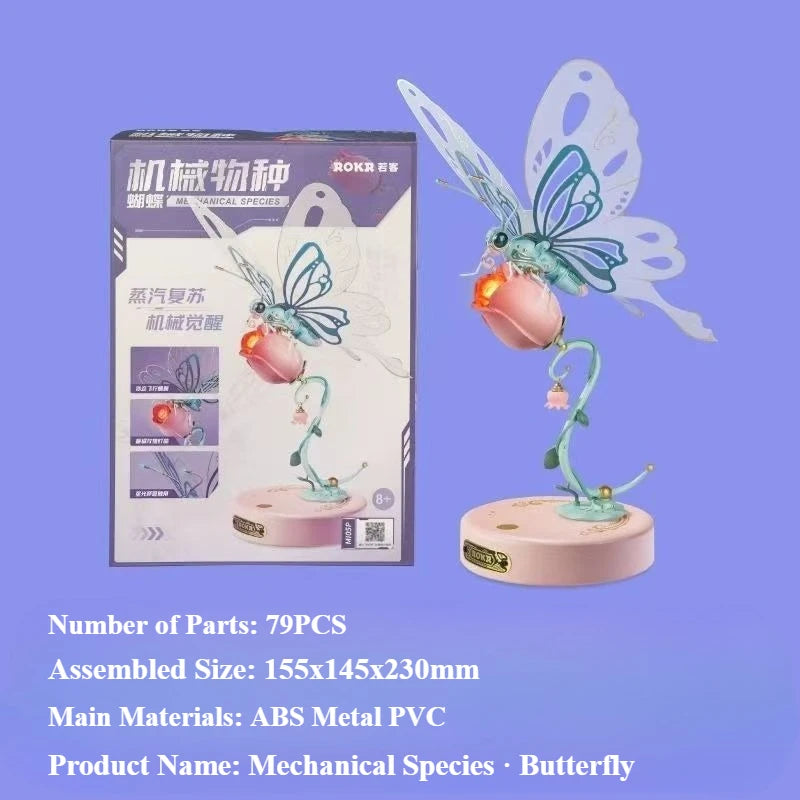 Robotime Mechanical Butterfly DIY Metal Model | Premium Assembly Toy | DealersDealers