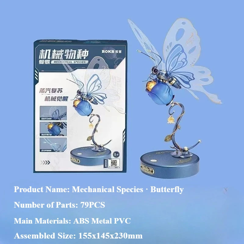 Robotime Mechanical Butterfly DIY Metal Model | Premium Assembly Toy | DealersDealers