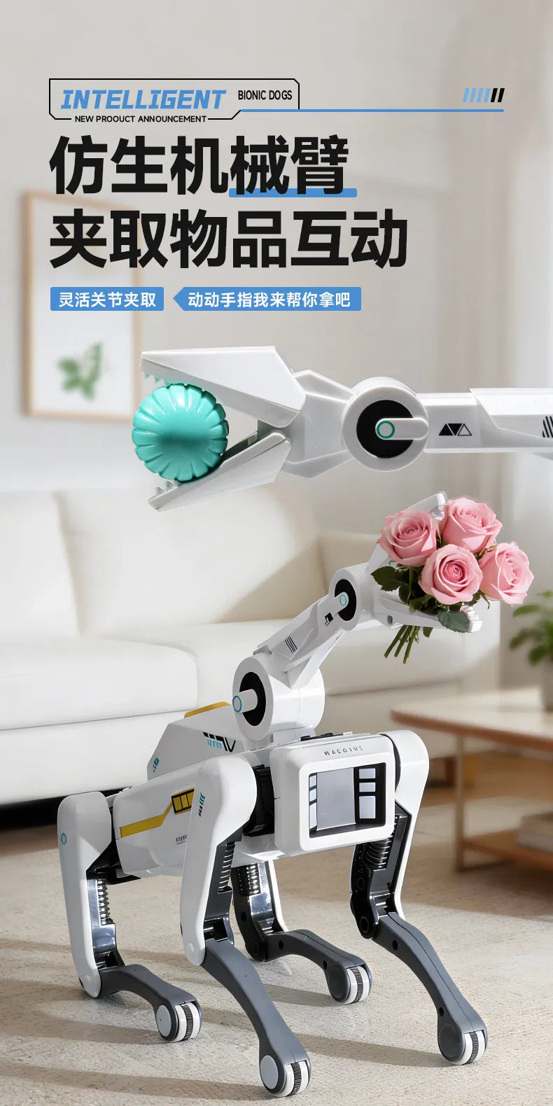 AI Robot Dog 2026 | Bionic Mechanical Arm Remote Control Smart Pet | DealersDealers