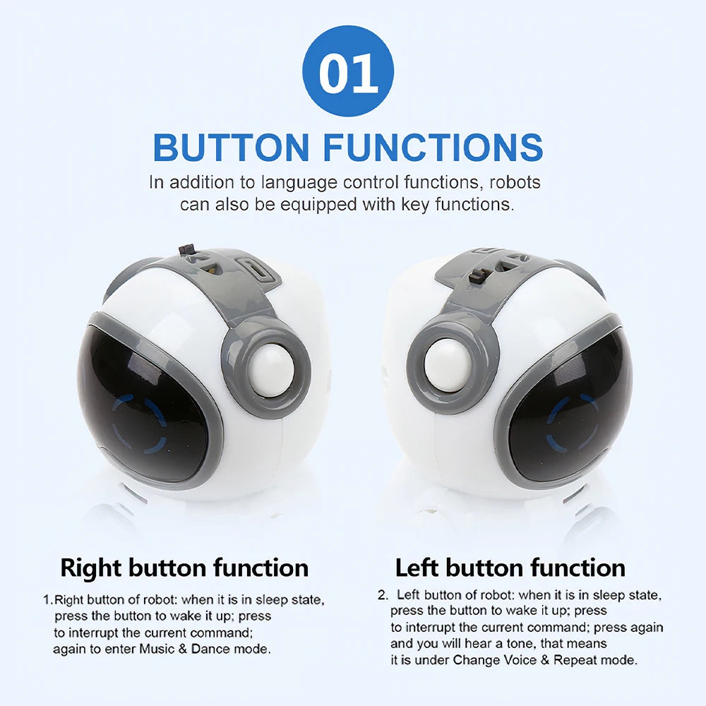 Mini Smart Robot Toy | Talking Voice Recognition Dancing Story Robot | DealersDealers
