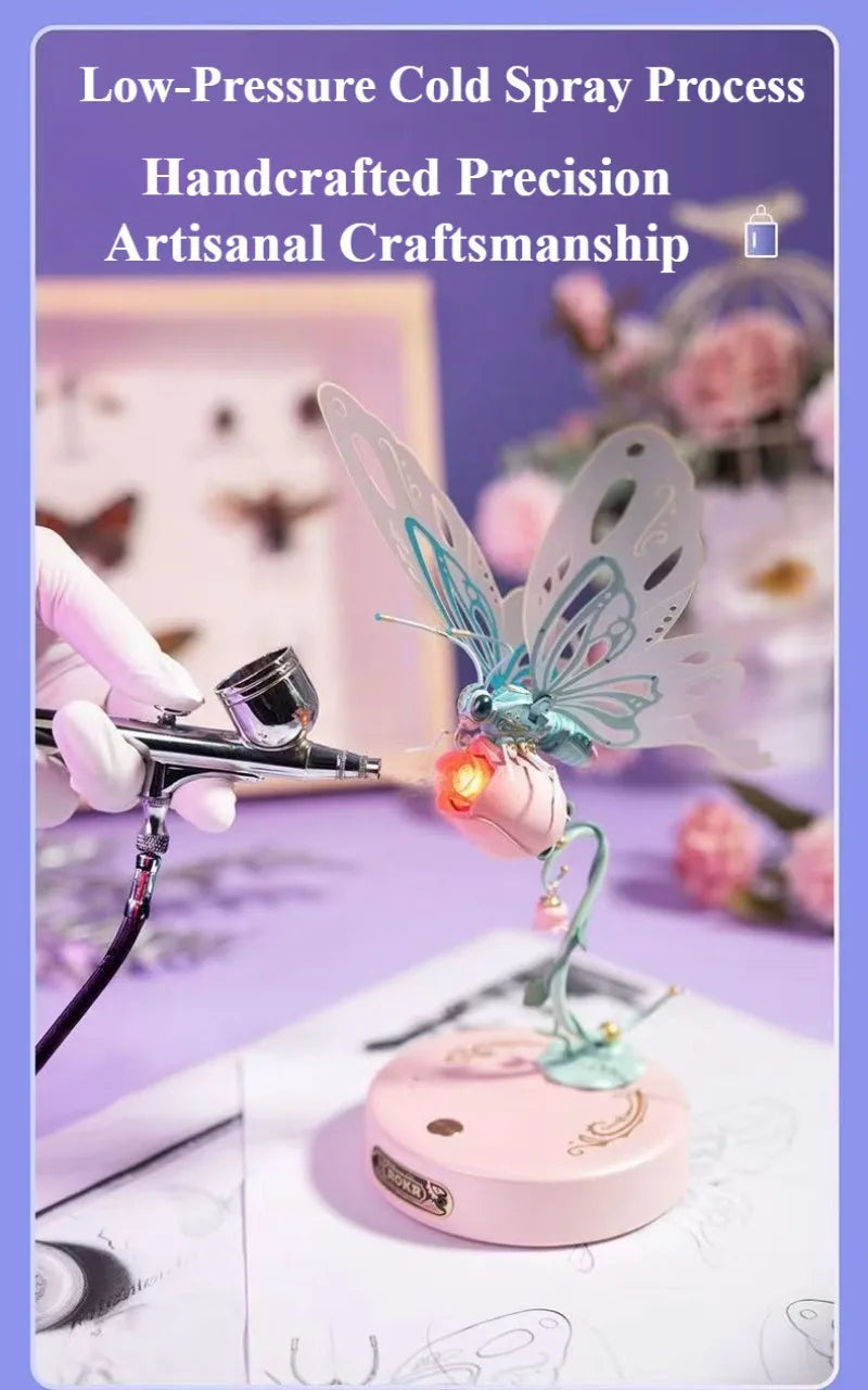 Robotime Mechanical Butterfly DIY Metal Model | Premium Assembly Toy | DealersDealers