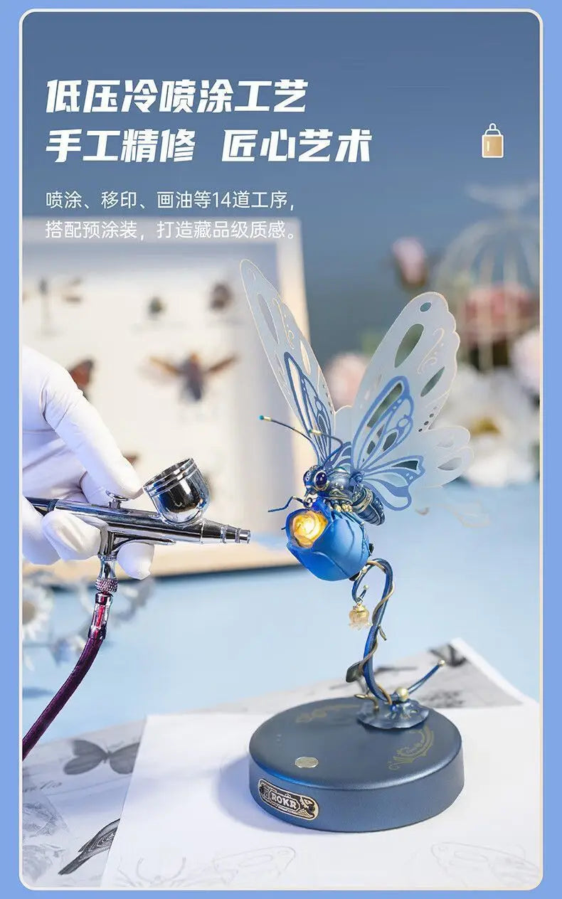 Robotime Mechanical Butterfly DIY Metal Model | Premium Assembly Toy | DealersDealers