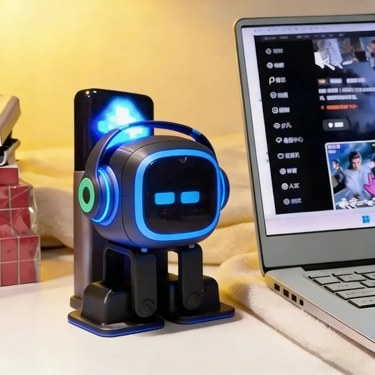 EMO Rux AI Desktop Robot | Voice Dialogue Camera Smart Companion | DealersDealers