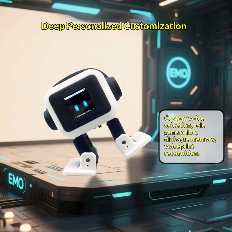 EMO Rux AI Desktop Robot | Voice Dialogue Camera Smart Companion | DealersDealers