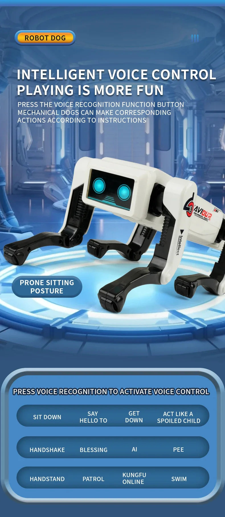AI Dog RC Robot Car | Voice Control Interactive Music Dancing Toy | DealersDealers