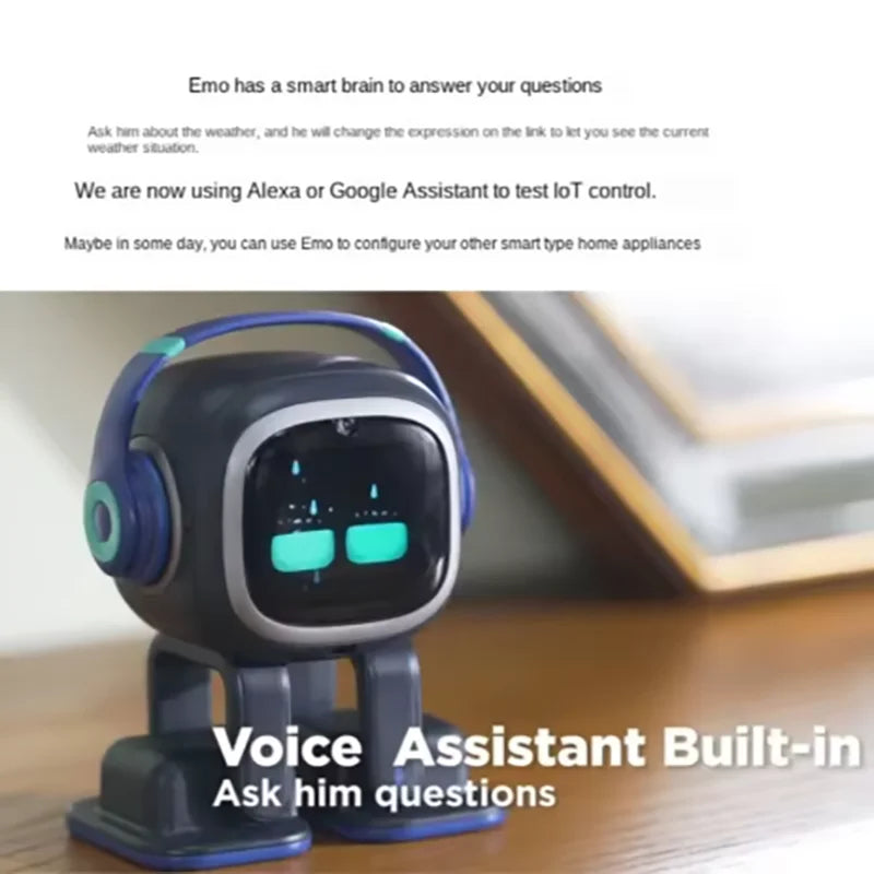 EMO Rux AI Desktop Robot | Voice Dialogue Camera Smart Companion | DealersDealers