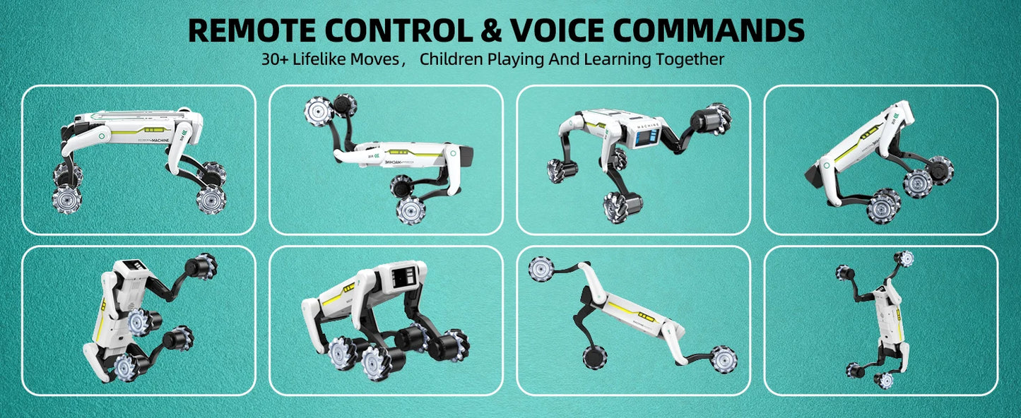 Electric RC Robot Dog | Voice Programmable Clip & Shoot Smart Dog | DealersDealers