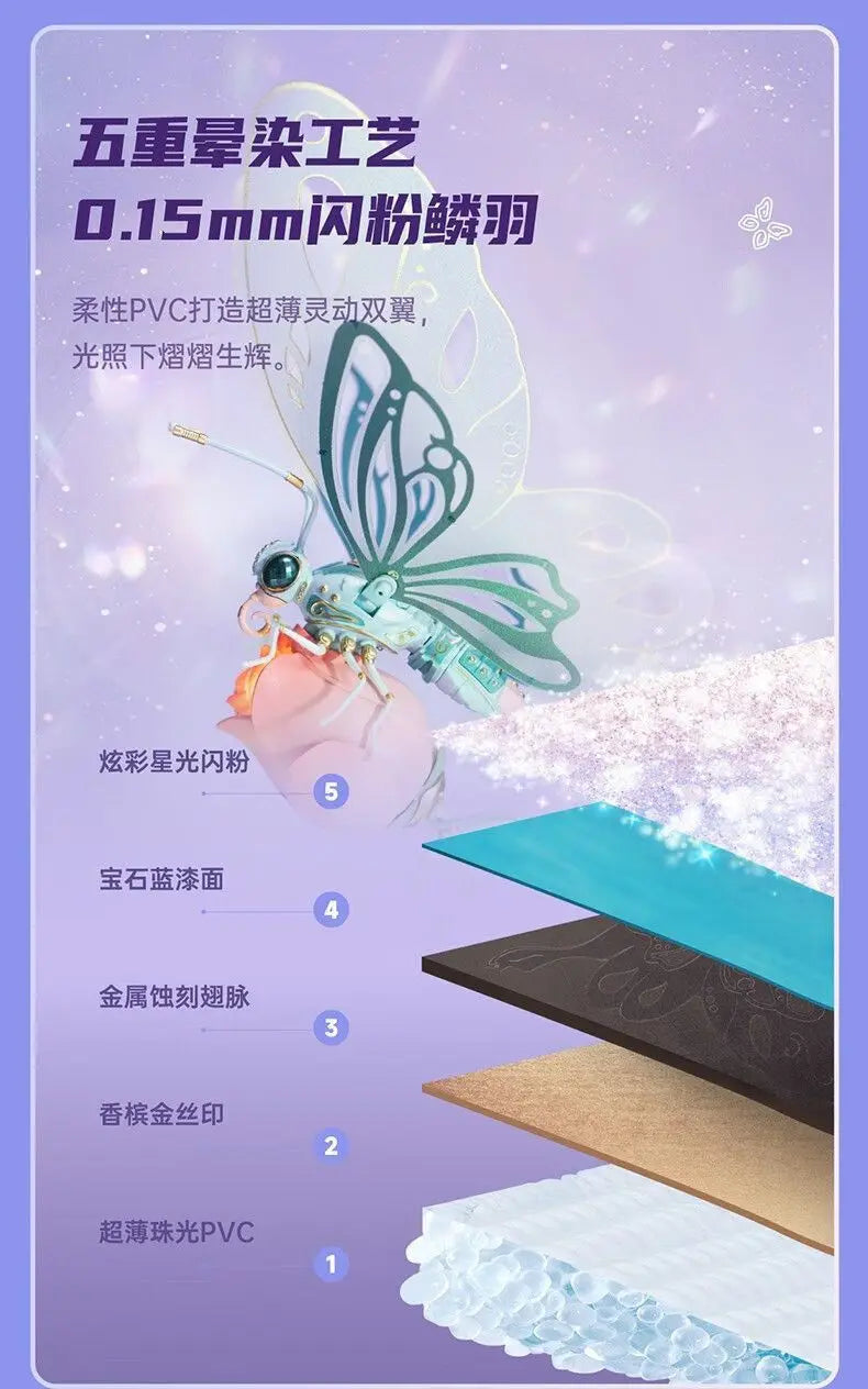 Robotime Mechanical Butterfly DIY Metal Model | Premium Assembly Toy | DealersDealers