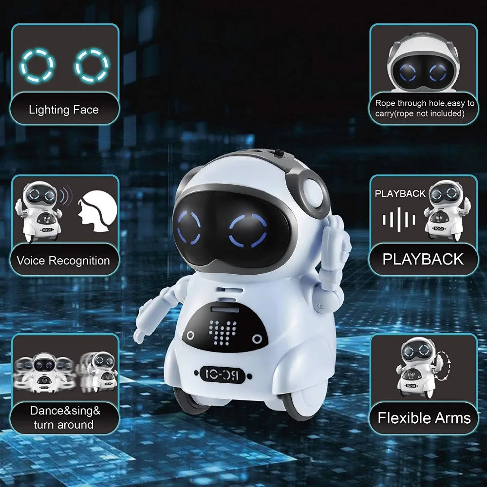 Mini Smart Robot Toy | Talking Voice Recognition Dancing Story Robot | DealersDealers