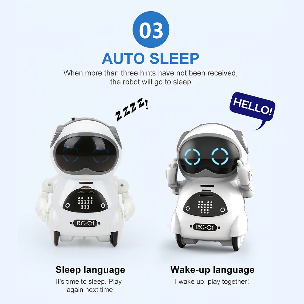 Mini Smart Robot Toy | Talking Voice Recognition Dancing Story Robot | DealersDealers