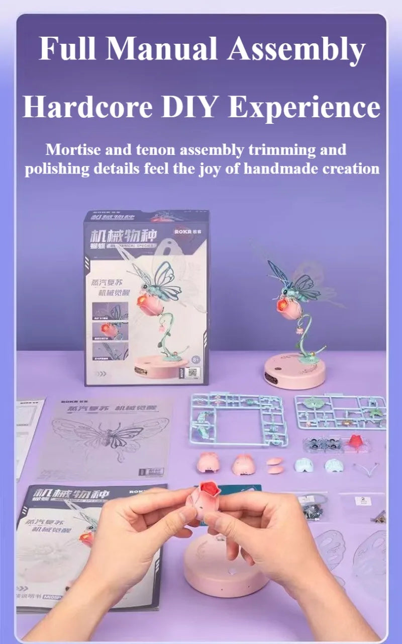 Robotime Mechanical Butterfly DIY Metal Model | Premium Assembly Toy | DealersDealers