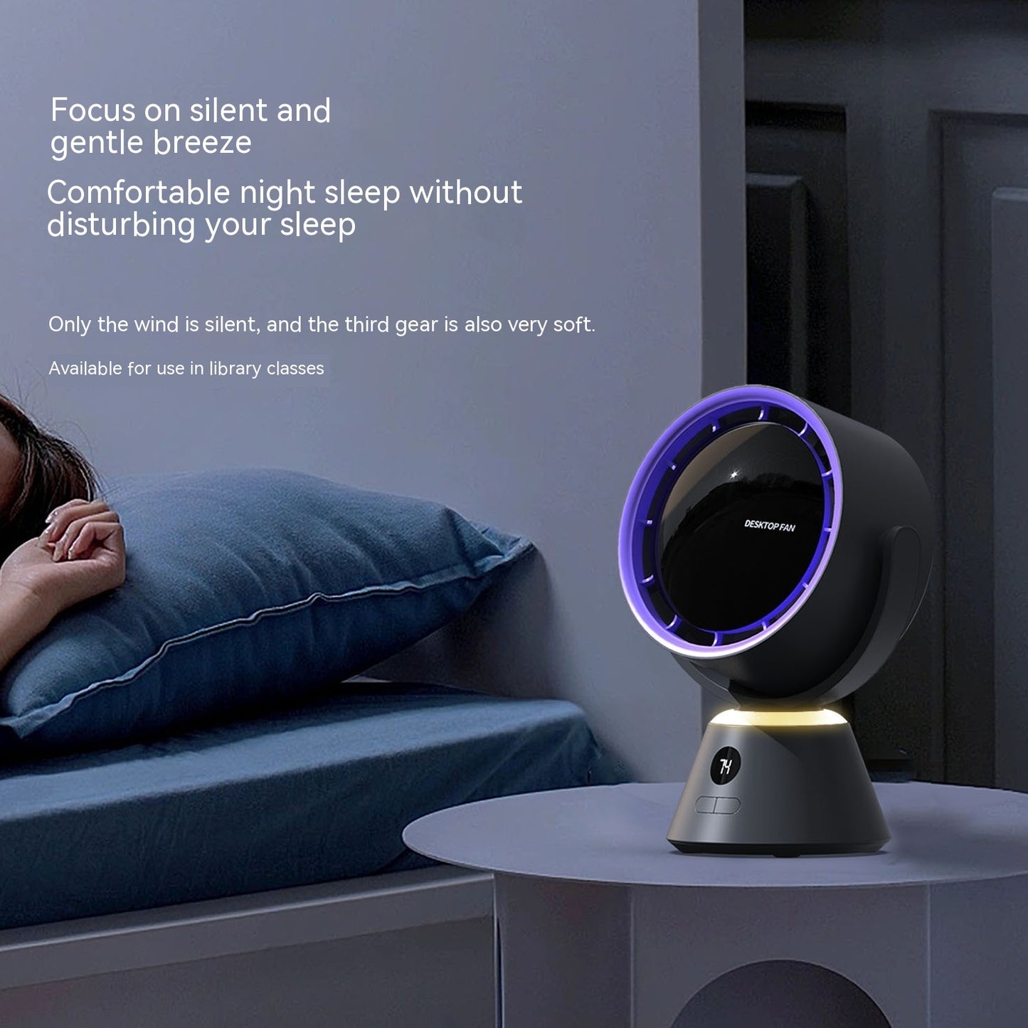 Smart Turbine Desktop USB Fan | Portable Charging Mini Fan | DealersDealers